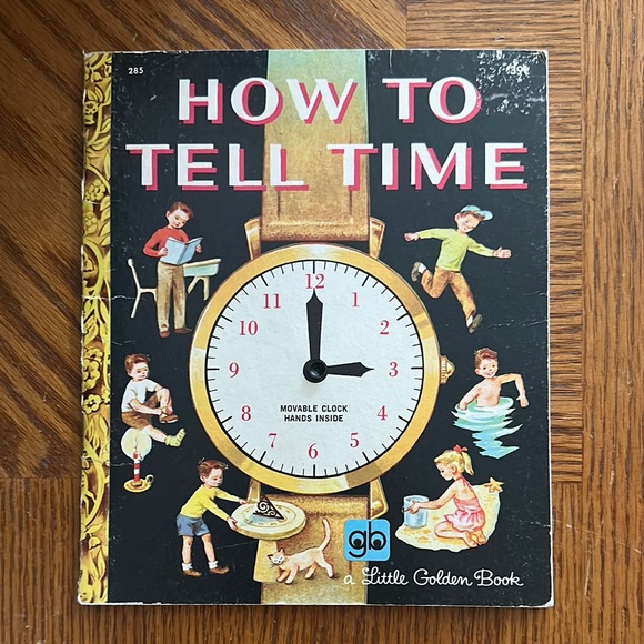 *Vintage* a Little Golden Book "How To Tell Time" by Jane Werner Watson - Picture 1 of 14
